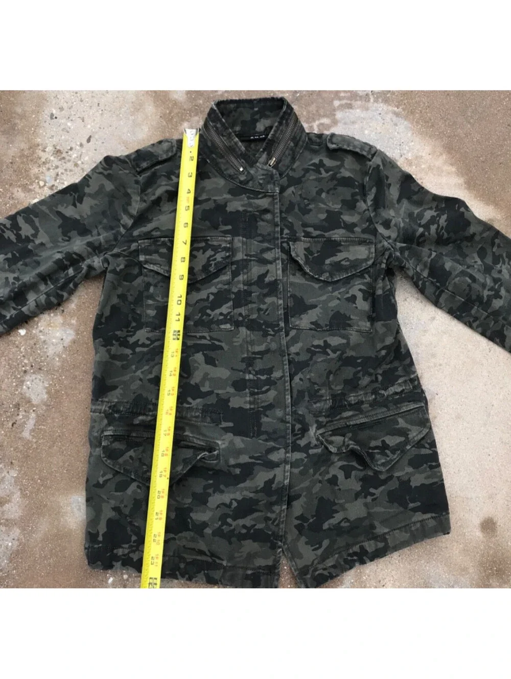 A.N.A. A New Approach Women Green Camo Denim XS Jacket